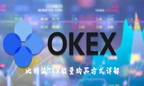 比特派TRX能量购买方式详解
