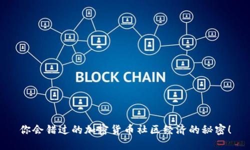 你会错过的加密货币社区经济的秘密！