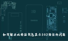 如何解决比特派钱包显示503错误的问题