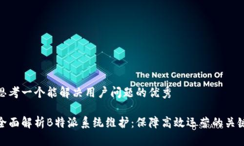 思考一个能解决用户问题的优秀

全面解析B特派系统维护：保障高效运营的关键